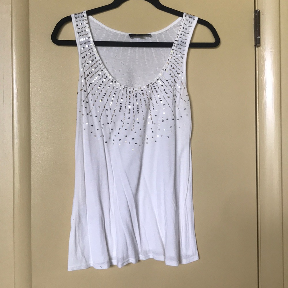 Sparkle and glam tank top from Express.